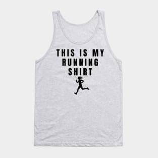 Women This Is My Running Shirt Girl Athlete Gift Tank Top